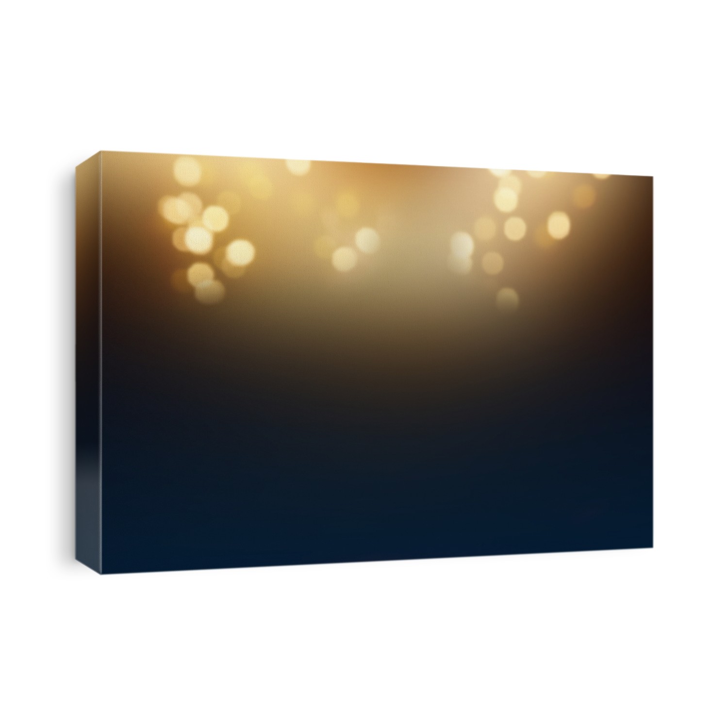 holiday abstract glitter background with blinking stars and falling snowflakes. Blurred bokeh of Christmas lights.