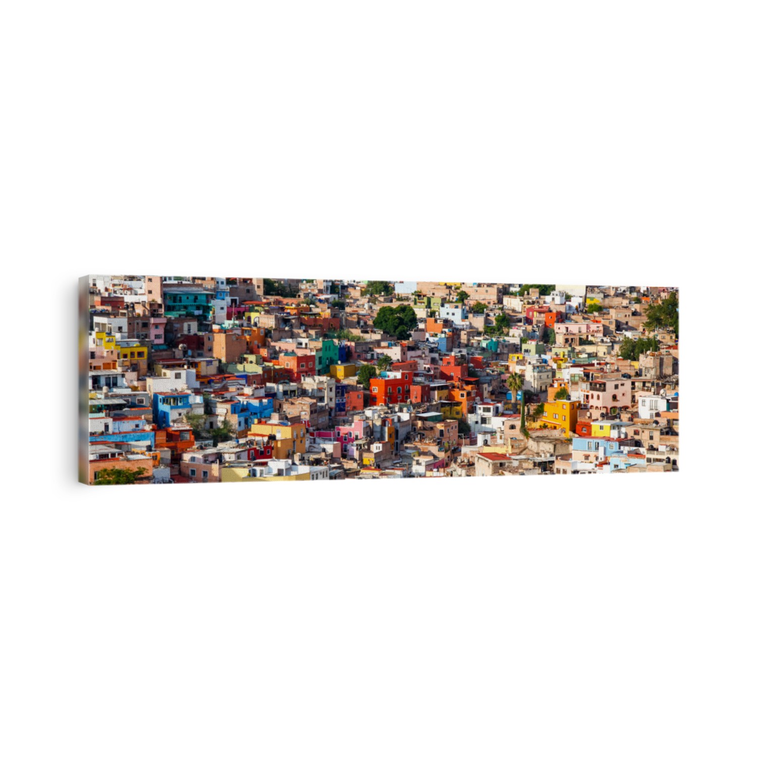 Guanajuato vibrant panorama view cityscape of mexican city of Guanajuato in Mexico with tilt-shift effect